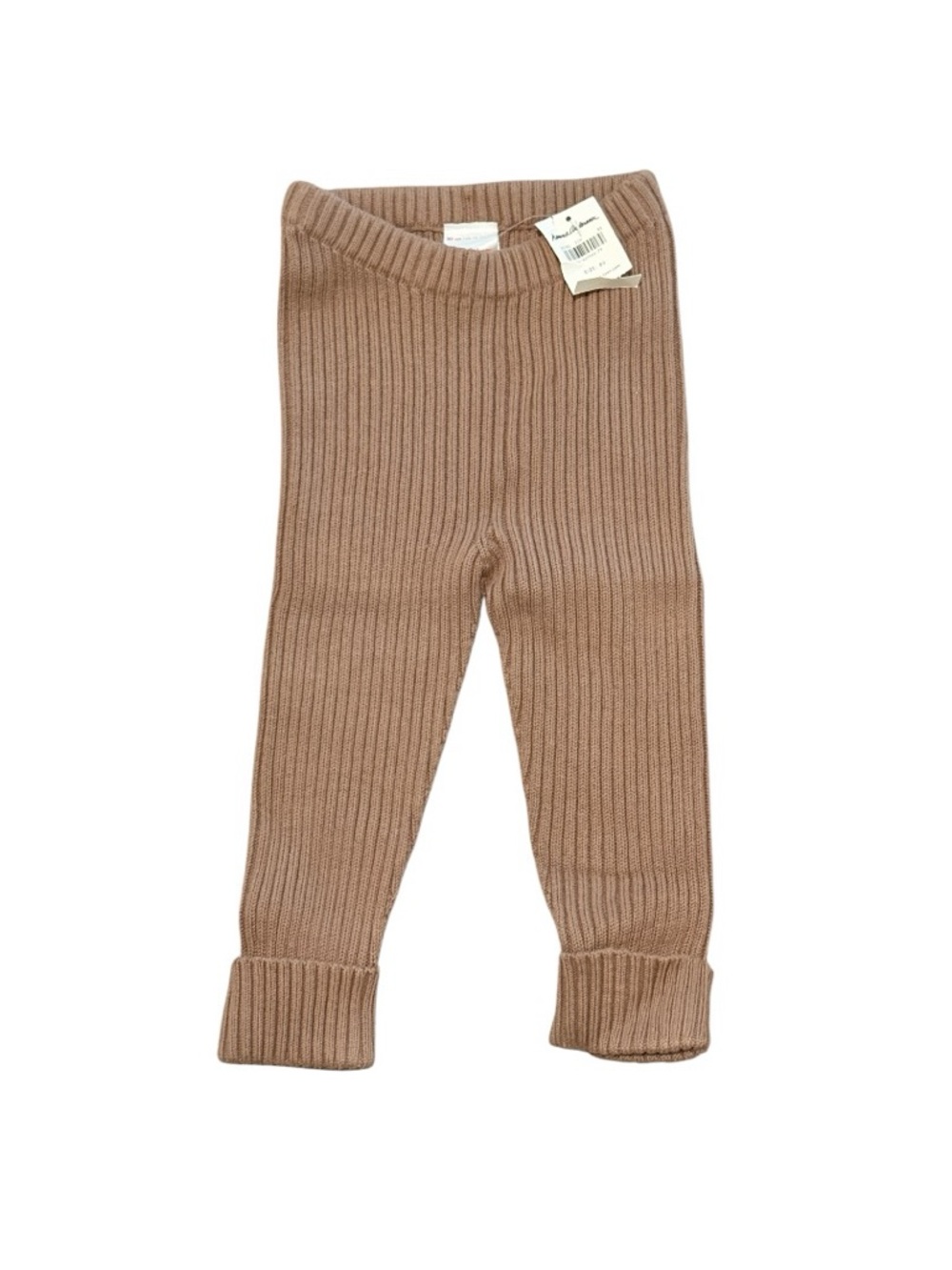 Hanna Andersson Ribbed Knit Leggings - Tan Brown